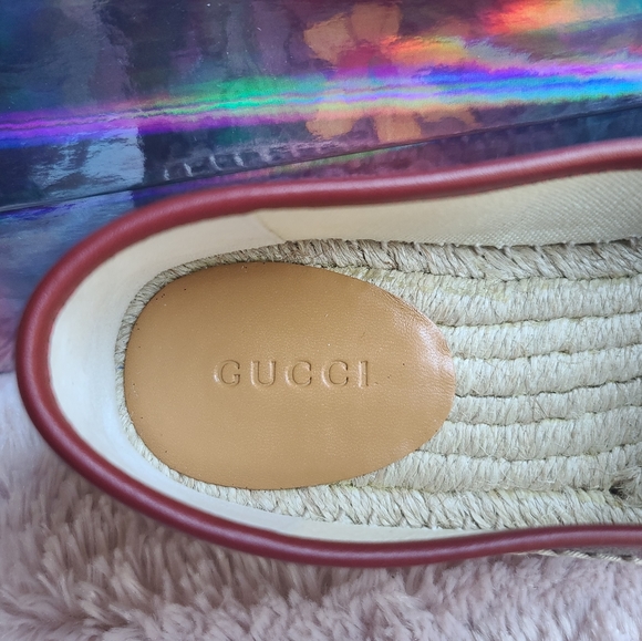 GUCCI GG Blooms Supreme women's  Espadrille. Available in size 37.5 - Picture 9 of 13